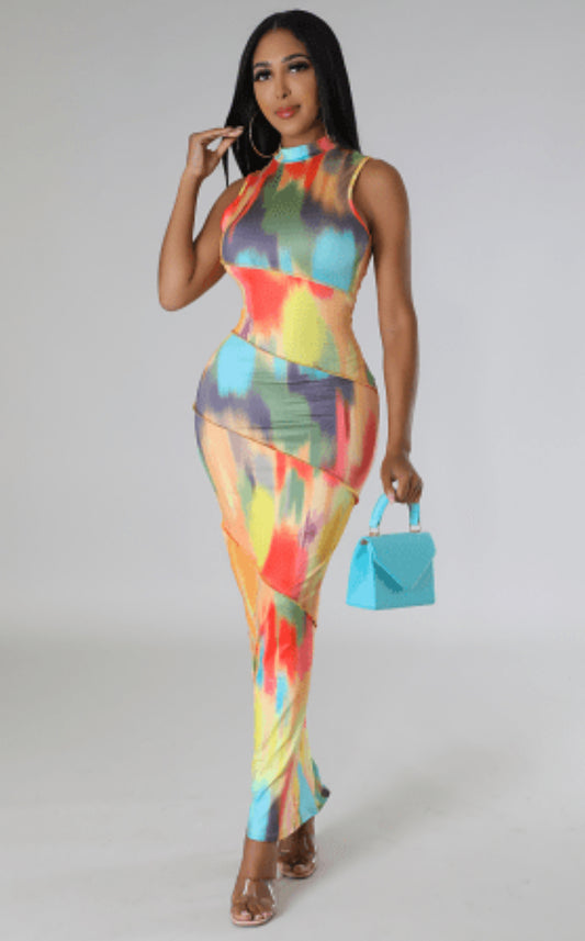 In Living Color Too Maxi Dress