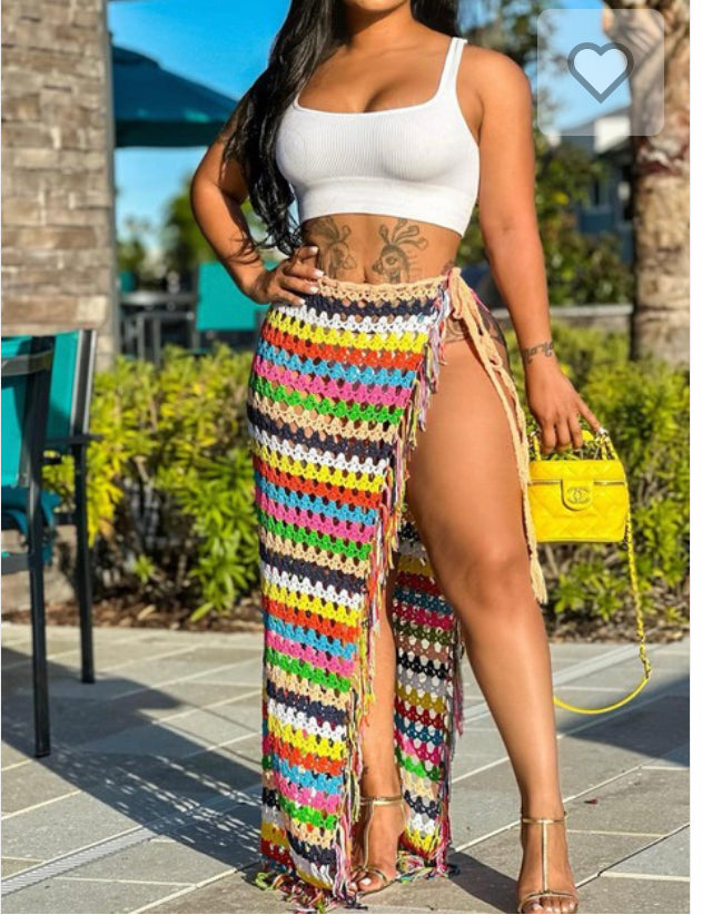 Color Me Badd Crochet Skirt Cover - Up