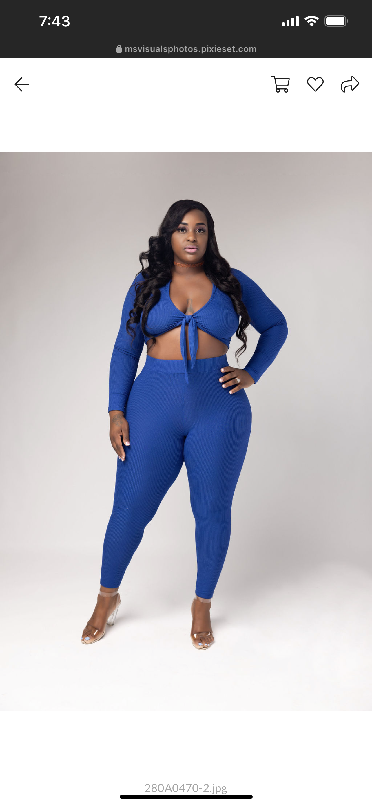 Royal Two Piece Legging Set